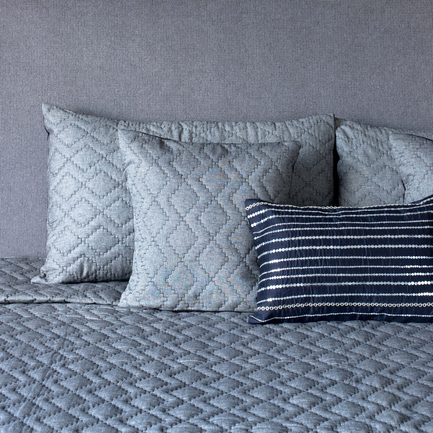 Sequence Stripes Silk Cushion Cover