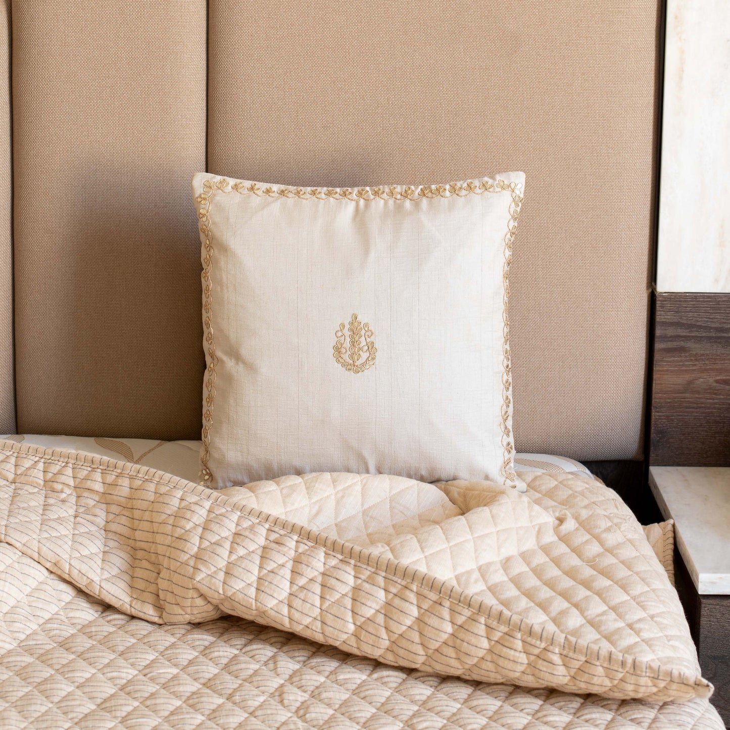 Boota Border Silk Cushion Cover