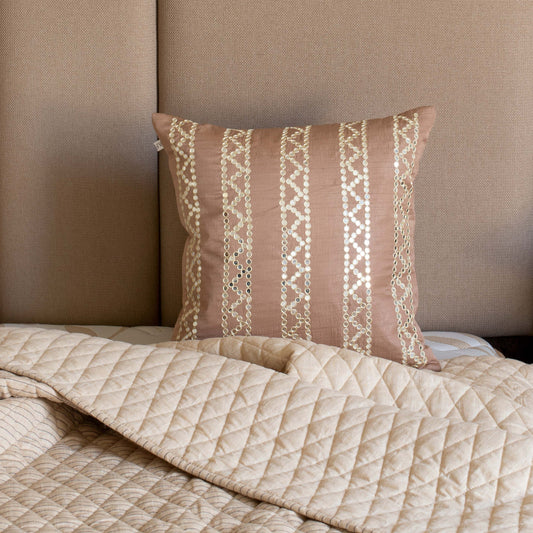 Vertical Zigzag Silk Cushion Cover
